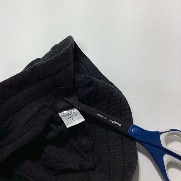 Nappy Tabs Joggers Sweatpants Urban Couture M Men’s Black Faux Leather Pockets - Picture 7 of 15